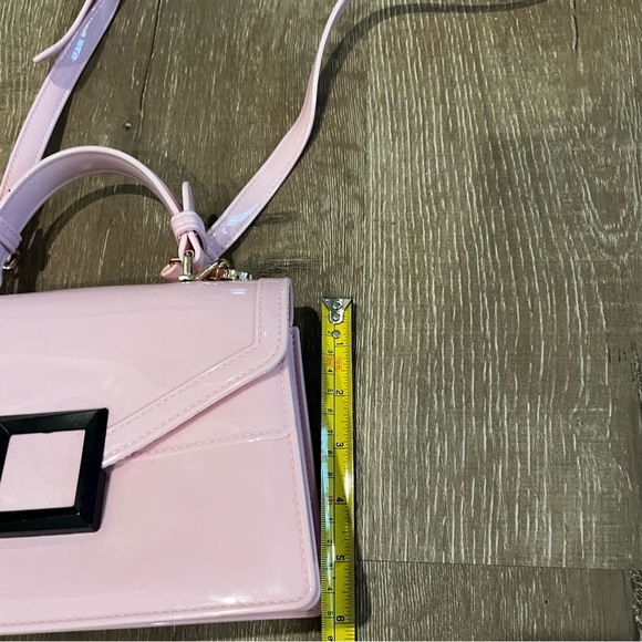 Deluxity Los Angeles Jelly Pink Handbag with Strap - Picture 4 of 8